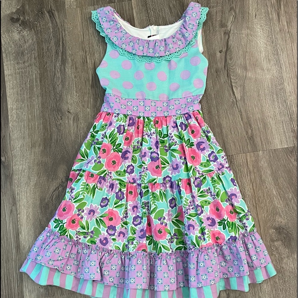 Counting Daisies Girls 10 Dress EUC